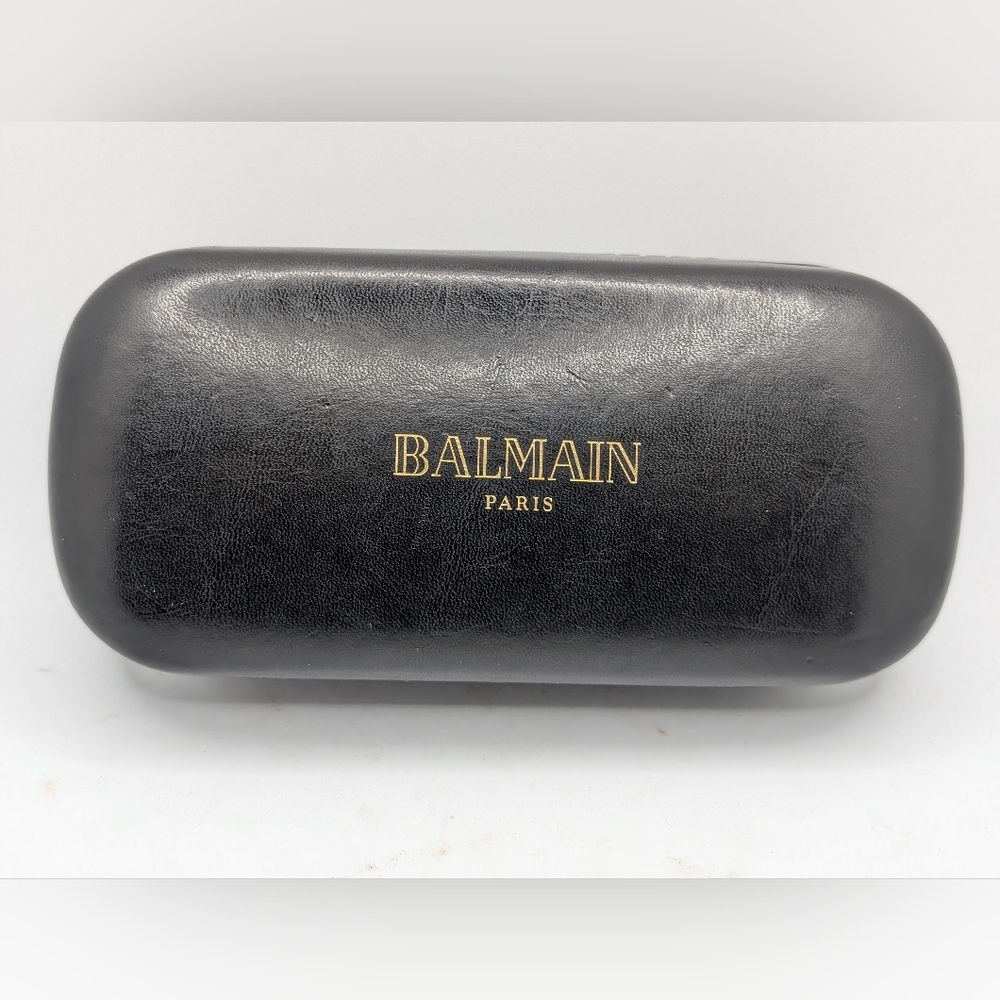 Balmain Black sunglasses Case with Gold Lettering